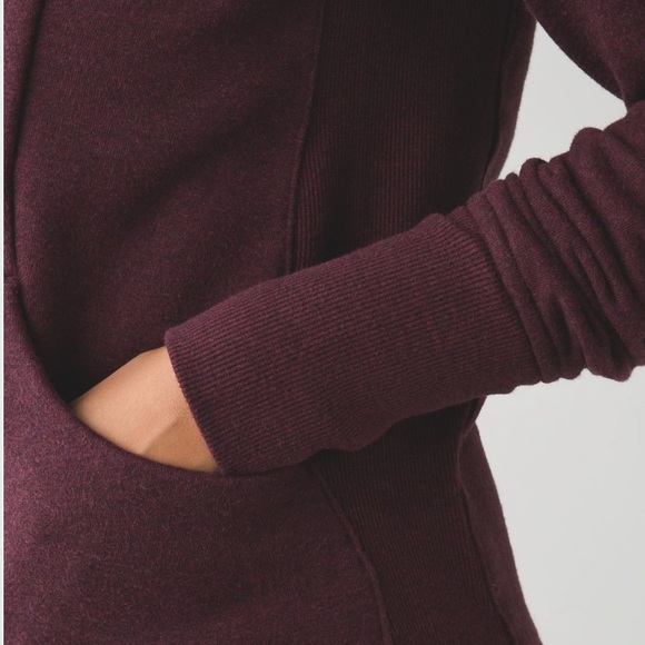 lululemon Heathered Bordeaux Drama Scuba Hoodie III - Picture 5 of 13